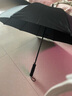 TCAI长柄商务男礼品伞定做雨伞定制logo广告伞印字图案标志 长柄10骨碰击布黑色 实拍图