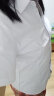 佐马仕短袖衬衫女工装衬衣女士商务休闲修身职业装女装夏季工作服正装 方领纯白色DN2655 3XL/40码（130斤-140斤） 晒单实拍图