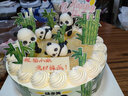 味多美 蛋糕生鲜 水果儿童奶油生日蛋糕 北京同城配送  熊猫乐园蛋糕 25cm 原味坯杂果夹心 实拍图
