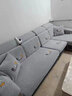 妙紫雪尼尔沙发套罩防猫抓全包萬能四季通用沙发垫防滑新款2026坐垫笠 萌宠-灰色(加厚防猫抓版) 双人加大L宽65-85cm*长135-165cm 实拍图