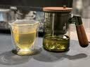 叁旬玻璃飘逸杯泡茶壶茶水分离懒人神器家用轻奢高档功夫茶具套装 远山_飘逸壶【青纯】 实拍图