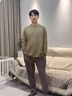 猫人睡衣男100%纯棉四季男士睡衣新款全棉春秋冬季长袖家居服套装 流行潮款【100%纯棉 不起球】 2XL 【建议135-150斤】 实拍图