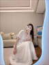 可茵（Keyin）连衣裙女2024年夏季新款女装通勤气质收腰显瘦仙女裙中长款裙子女 白色 L 实拍图