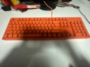 斗鱼（DOUYU.COM）DKM150 机械键盘 游戏键盘 办公电竞 电脑笔记本 可拆卸上盖 104键有线白光 元气橙 茶轴 实拍图