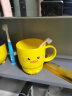 马博士儿童漱口杯刷牙杯婴儿牙刷杯子宝宝洗漱牙刷杯可爱卡通 小鸭黄色 实拍图