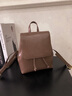 viney新款双肩包女大容量旅行包百搭初高中大学生牛皮背包轻便通勤书包 【复古棕】送老婆女朋友高端实用 高颜值百搭户外出行简约旅游包 实拍图