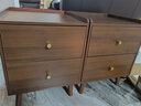 灏森梦床头柜卧室小型床头桌现代简约床边柜窄款置物时尚收纳架柜子 【经典款】胡桃色40CM# 实拍图