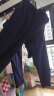鸿星尔克（ERKE）童装中性运动裤儿童轻便透气九分裤蓝黑色150 晒单实拍图