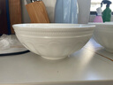 银凤国瓷“卢浮”法式纯白浮雕骨瓷餐具碗碟家用散件自选diy 卢浮-8英寸汤碗 实拍图