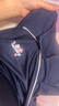 川崎（KAWASAKI）羽毛球服女神运动套装女夏季短袖T恤运动裙两件套运动服速干衣 繁花似锦套装 霜白色+深鸢尾蓝 M 实拍图