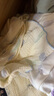无印良品（MUJI） 女式 无侧缝双层纱织睡衣女士家居服春秋纯棉条纹格纹长袖 女款 浅米色格纹 XL (上装165/92A下装165/74A) 实拍图