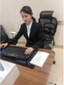 豪耀小西装外套女职业装女装套装春秋正装韩版修身休闲面试工作西服女 黑色西装+裤子 3XL 码(建议130-140斤) 实拍图