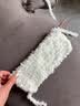 优悦居珊瑚绒围巾手工diy毛线可爱猫咪围巾手织围脖材料包送男女友礼物 棒针款猫珊瑚绒乳白2团+视频 实拍图
