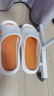 回力居家男士拖鞋室外穿耐磨不易滑臭沙滩凉拖鞋HL02331白橙色42-43码 晒单实拍图