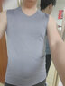 妙境天然 【冰丝速干】无痕男士背心无袖T恤宽肩夏季健身运动紧身汗衫打底 黑+灰【2件】 3XL 建议145-165斤 实拍图