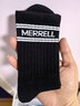 迈乐（Merrell）运动户外中筒袜男女同款休闲百搭舒适袜子 黑色 L/XL 实拍图
