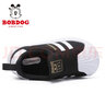 巴布豆（BOBDOG）宝宝鞋子男软底1-3岁春秋新款小童透气学步鞋 黑/金 29 适合脚长17.6cm 实拍图
