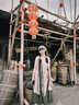 夏蓓朵新中式扎染吊带连衣裙子女夏季2025新款假两件设计感海边度假长裙 吊带裙单件 L 55/60kg 实拍图