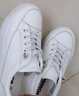回力女鞋小白鞋女2024春季新款厚底百搭休闲鞋透气运动鞋子女潮流板鞋 【皮面】628Z-白色 36 实拍图