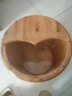 古希诺（GUXINUO）木桶泡脚桶家用洗脚盆香柏木过小腿40cm实木足浴盆泡脚盆木盆 40cm柚木色圆边（带盖）+艾草+贴 实拍图
