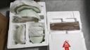松发瓷器陶瓷餐具碗碟套装釉下彩整套碗盘筷套装乔迁彩盒28头凤尾草绿 实拍图