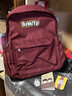 匡睿 书包高颜值韩版ins复古大容量初高中生双肩包女大学生背包男 红色（带帕恰狗头挂件） 实拍图