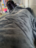 南极人（home）牛奶绒被子冬季双面加绒厚秋冬被棉被单人宿舍被芯盖被春秋垫被褥 TT深灰【双面加绒 3秒速暖】 150*200cm/4斤 实拍图