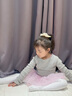 艾舞戈儿童舞蹈袜女童秋冬加绒连裤袜舞蹈练功专用袜子宝宝打底袜 【900D】白色-加绒 M码 (身高110-125cm) 实拍图