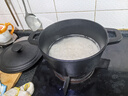 老式铸铁炖锅 汤锅 传统生铁锅 焖烧锅 荷兰锅 无涂层铸铁锅 23cm炖锅（铁盖）2-3人用 23cm 实拍图