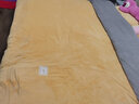 博洋（BEYOND）家纺珊瑚绒四件套保暖绒套件冬天防静电床单双面绒加厚床上用品冬 保暖绒四件套—娜茜（黄） 床单款 （被套220*240cm） 实拍图