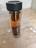 万象（WANXIANG）双层玻璃杯经典皮纹V21RL商务办公礼盒泡茶杯480ML大容量家用水杯 实拍图