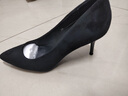 阿猫顿不累脚职业法式黑色尖头细跟小个子高跟鞋女春秋款2024年新款气质 黑色 7cm 【经典款/送货上门】 38 实拍图