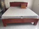 千禧盛世实木床金花梨木仿古双人床中式雕花大床古典卧室家具 实木床+2柜+乳胶棕薄垫 1.8*2.0m【全榫卯款】 实拍图