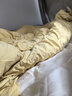 MIDO HOUSE铭都100支磨毛床品秋冬保暖亲肤床上四件套100%全棉纯棉床单被套 【100支新疆长绒棉-磨毛】鸢尾黄配香槟金 1.5m 床单款 （被套200*230cm） 实拍图