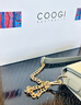 COOGI女士包包女包轻奢品牌单肩包女斜挎包情人节生日礼物女送老婆女友 蓝绿色（精美礼盒+防尘袋） 实拍图