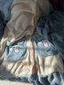 舒杜睡衣女秋冬季玉桂狗加绒中长款睡袍女法兰绒家居服套装 蓝杏玉桂狗睡袍+长裤 M 158-163CM 实拍图