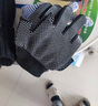 鲁工 手套半指 快递员代驾写字防护户外搬运 防冻防寒 触屏 露指手套 冬天加厚 黑露二指 2双 实拍图