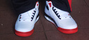 耐克（NIKE）男鞋新款运动鞋AIR FLIGHT 89气垫休闲鞋AJ4兄弟篮球鞋 白/黑/大学红/AJ4兄弟款 41 实拍图
