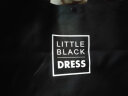 小黑裙牛津布环保购物袋超市买菜包小布袋子便携手提袋 中号（长33*厚12*高27CM） 实拍图