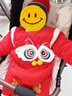 欢喜小熊宝宝连体衣冬季夹棉外出爬服冬天红色新年棉服婴儿满月百天哈衣 实拍图