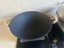 南部池永日本南部铁器原装进口老式双耳手工铸铁锅家用无涂层炒菜锅不易粘 原装进口圆底中華锅 5-8人 36cm 实拍图