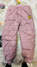 WALNUT DUCK小黄鸭裤子2024新款儿童运动裤冬款夹棉保暖三层加厚棉裤潮DK925 粉色 150 （建议身高140-150） 实拍图