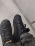 红蜻蜓男鞋休闲鞋2025冬季皮鞋新款百搭经典板鞋男士轻奢商务黑色鞋子男 黑色加绒款（7702T） 41 实拍图