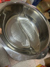 拜格（BAYCO）鸳鸯锅34CM 大容量火锅专用锅具汤锅电磁炉用煤燃气灶涮锅 BG035 实拍图