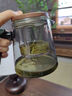 宣室堂泡茶壶家用茶壶新款飘逸杯耐热玻璃内胆泡茶杯一键茶水分离杯茶具 650ML+4杯+茶盘650ml 实拍图