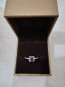 JOLEE天然紫水晶戒指女S925银均码彩色宝石指环首饰品送女生礼物 晒单实拍图