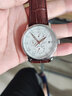 罗宾尼（LOBINNI）品牌联名款德国认证手表男士全自动机械表品牌世界瑞士风十大名表 旗舰版【玫针瓷白面】棕皮带 实拍图