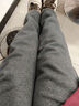 红蜻蜓休闲裤女2025年羊羔绒秋冬季加绒卫裤运动加厚保暖女装棉长裤子女 深灰色加绒 M 实拍图