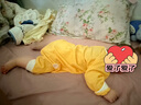 舒贝怡2件装婴儿衣服新生儿连体衣满月宝宝周岁哈衣薄纯棉爬服黄色 73 实拍图