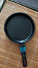 【亏本清仓】韩式麦饭石色不粘锅平底锅铁锅电磁炉不带盖 黑色小煎锅 16cm 实拍图